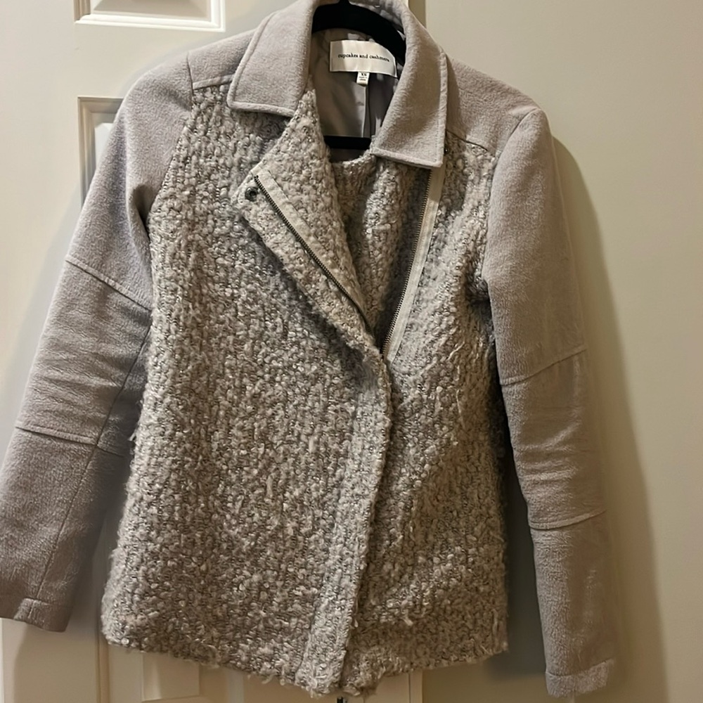 Cupcakes and cashmere moto style jacket